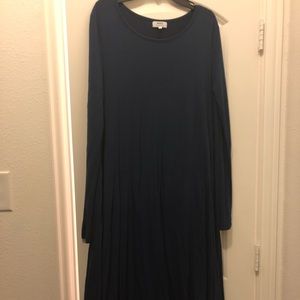Piko high low midi dress